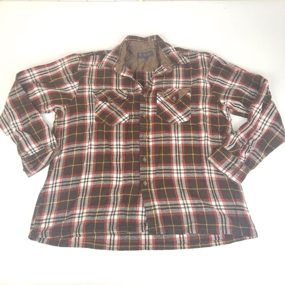 Vintage Woodland Men’s Flannel Shirt Rockabilly